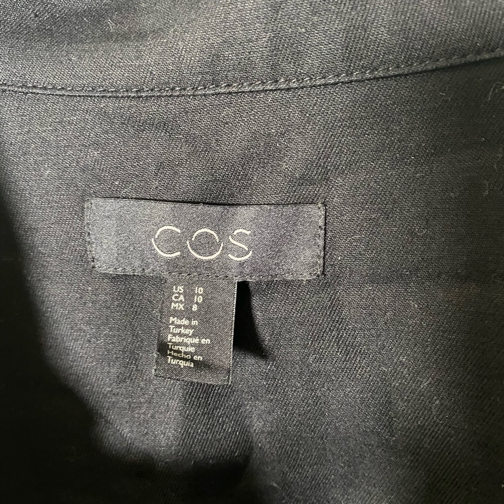 NEW! COS | Cotton twill belted denim romper zip front - Picture 7 of 7